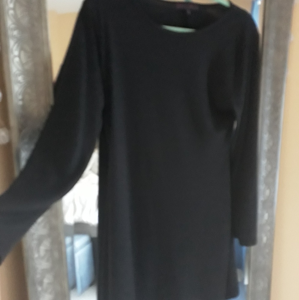 Long sleeve black dress